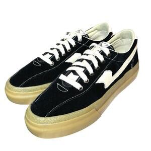 SWC Men’s Dellow S-Strike Suede Shoes Black/White/Gum Size 41-M-8, W-10